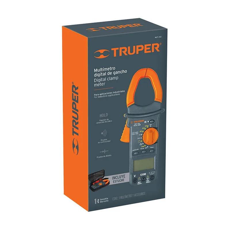 TRUPER MUT-202 Тестер Мультиметр кейс ручка (200mV-600V) 2 Bat AAA