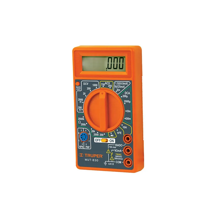 TRUPER MUT-830 Тестер Мультиметр Light-Duty (200mV-500V) 1 Bat 9V
