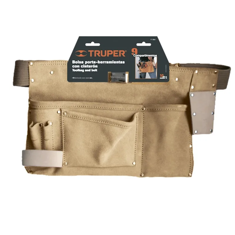 TRUPER POHE-9C Пояс столяра Кожа 9 карманов 390х250мм (18мм)