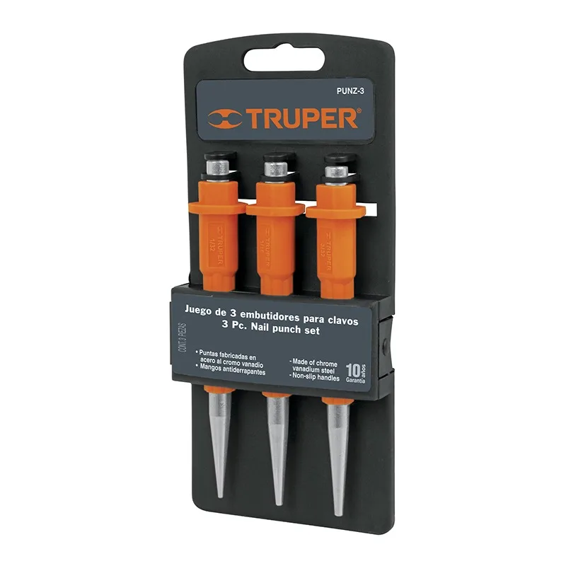 TRUPER PUNZ-3 Пробойник набор Cr-V 3шт