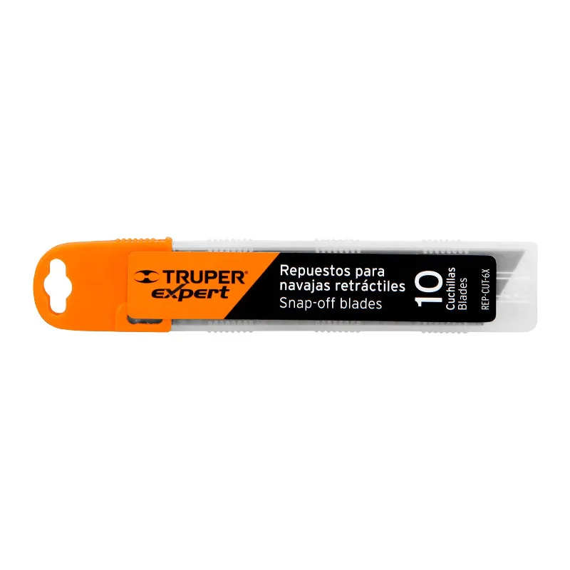 TRUPER REP-CUT-6X Лезвие сменное для ножа 18мм сверхпрочное SK2 (10шт)