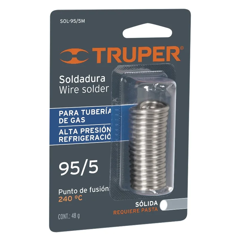 TRUPER SOL-95/5M Припой 95% олово 5% сурьма 3 мм 48г