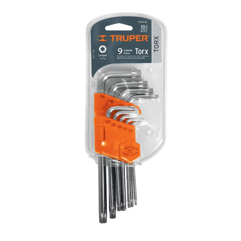 TRUPER TORX-9 Набор ключей Torx в пластиковой кассете 9шт