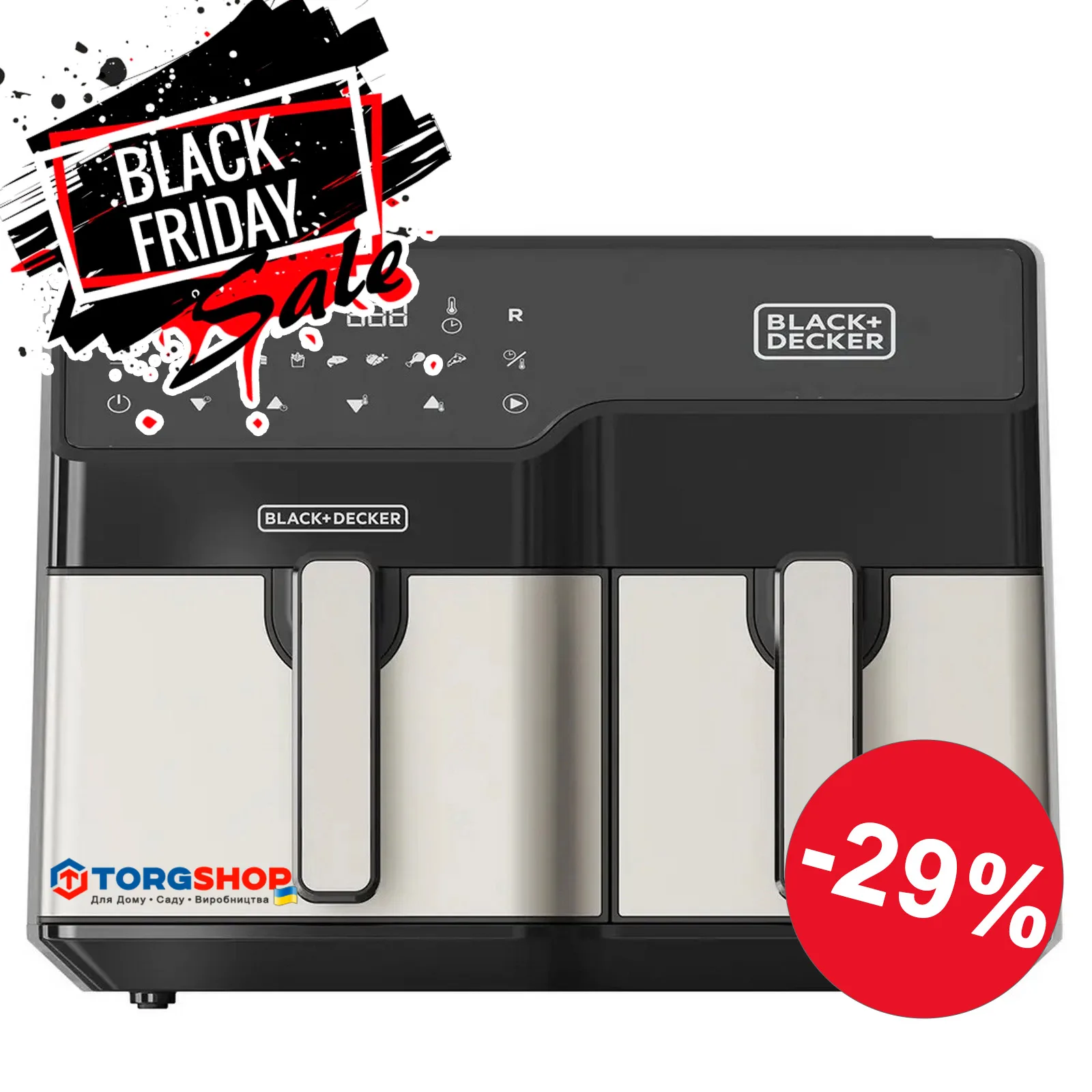 Аэрогриль BLACK+DECKER BXAF9000E