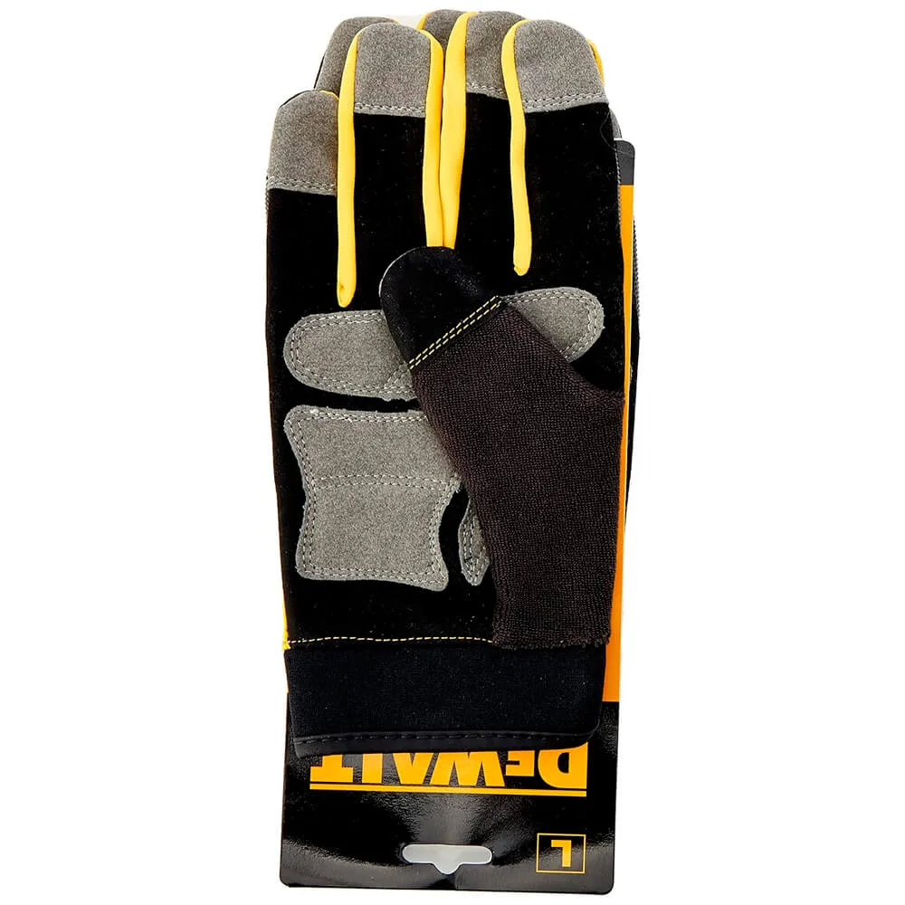 Универсальные перчатки DeWALT DPG215L с дополнительными накладками.