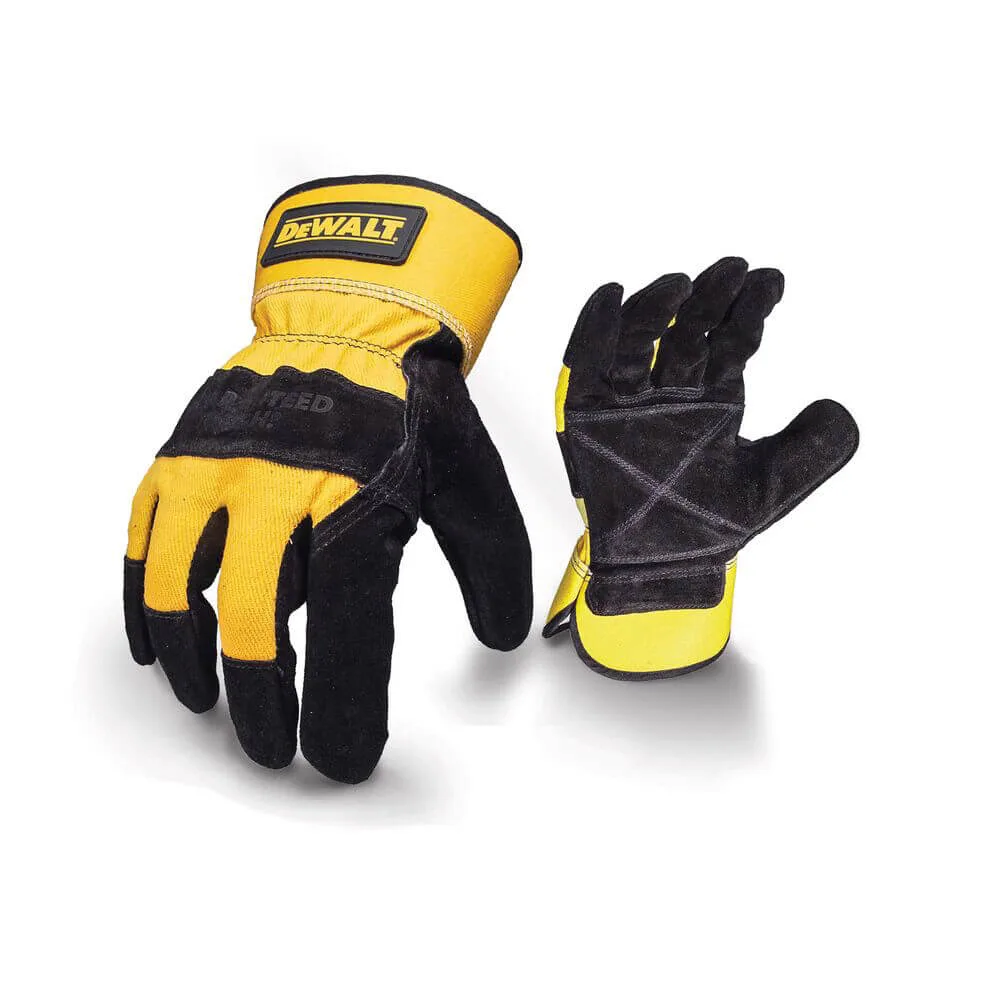 Универсальные перчатки с кожаной ладонью и пальцами DeWALT DPG41L.