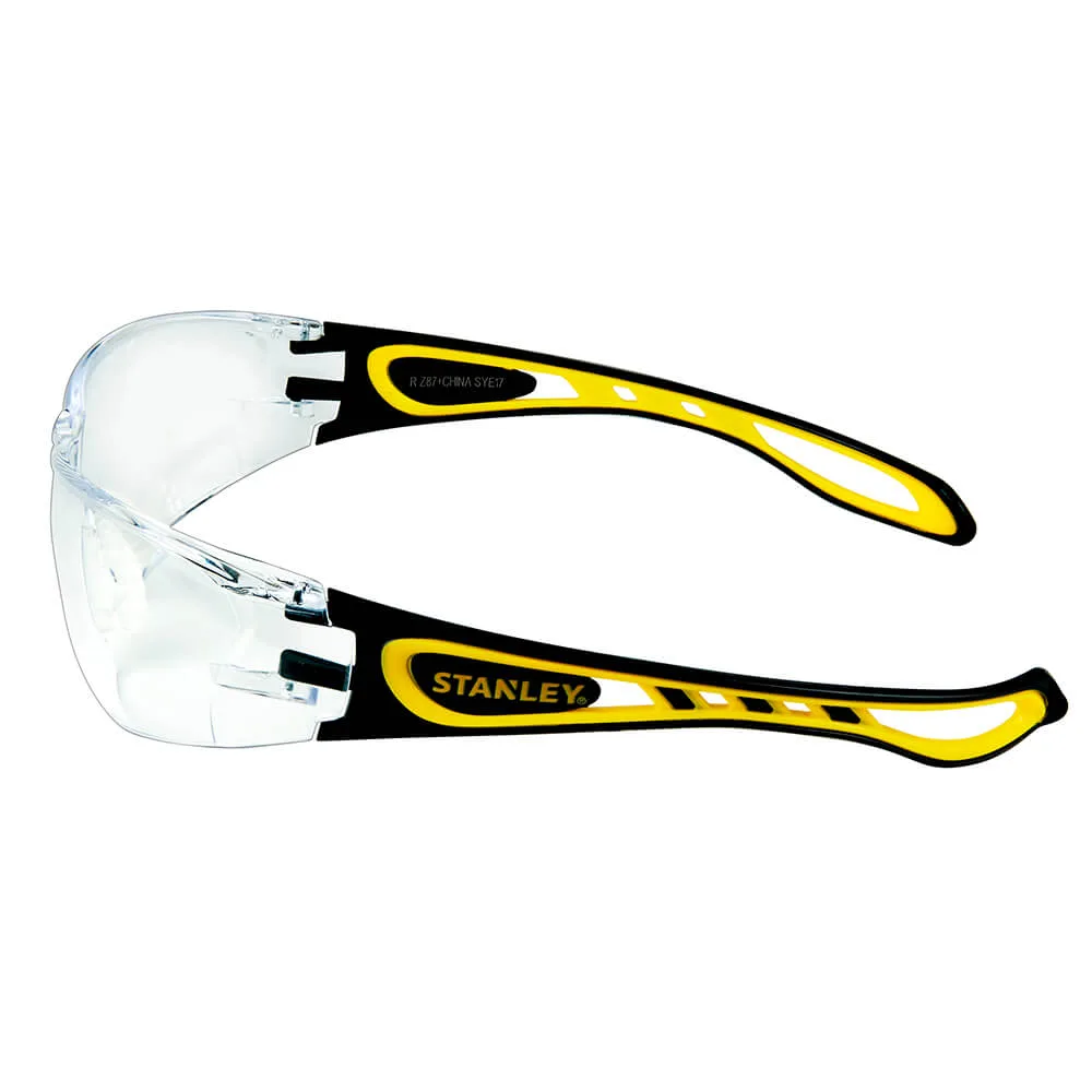 Защитные очки STANLEY SYE17-10D с обтекаемой оправой.